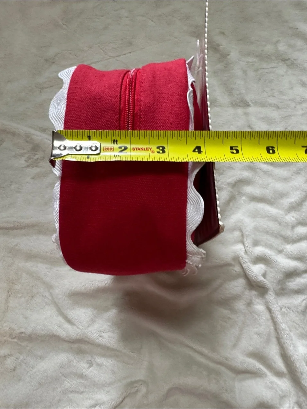 Red Large Rectangle Zipper Pouch from Wondering Moon (Brand New)